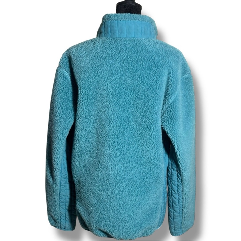 Patagonia Women’s Retro X Full Zip Long Sleeve Cozy Teal Fleece Jacket - Picture 5 of 15